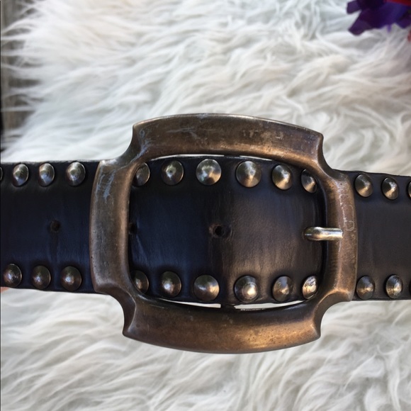 ? RARE STUDDED leather belt? main image 4